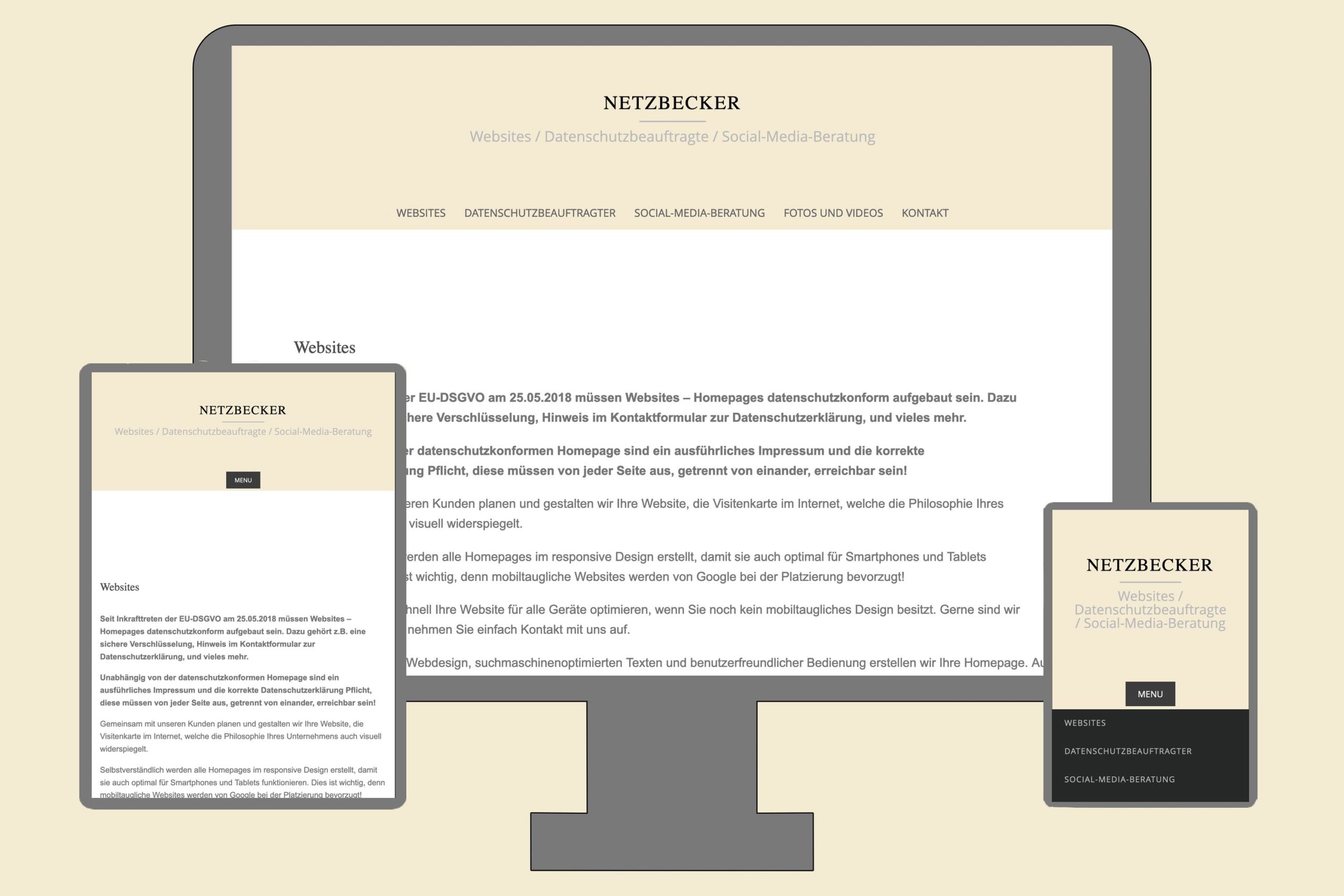 Responsive Websites / Homepages by NetzBecker